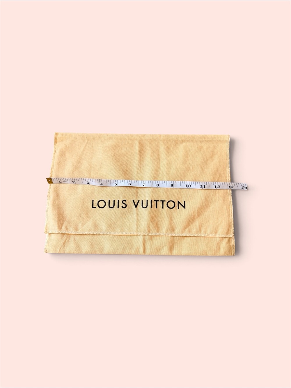 Louis Vuitton Light Beige Logo Dust Pouch